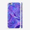 Чехол iPhone «Фиолетово - голубой мрамор»